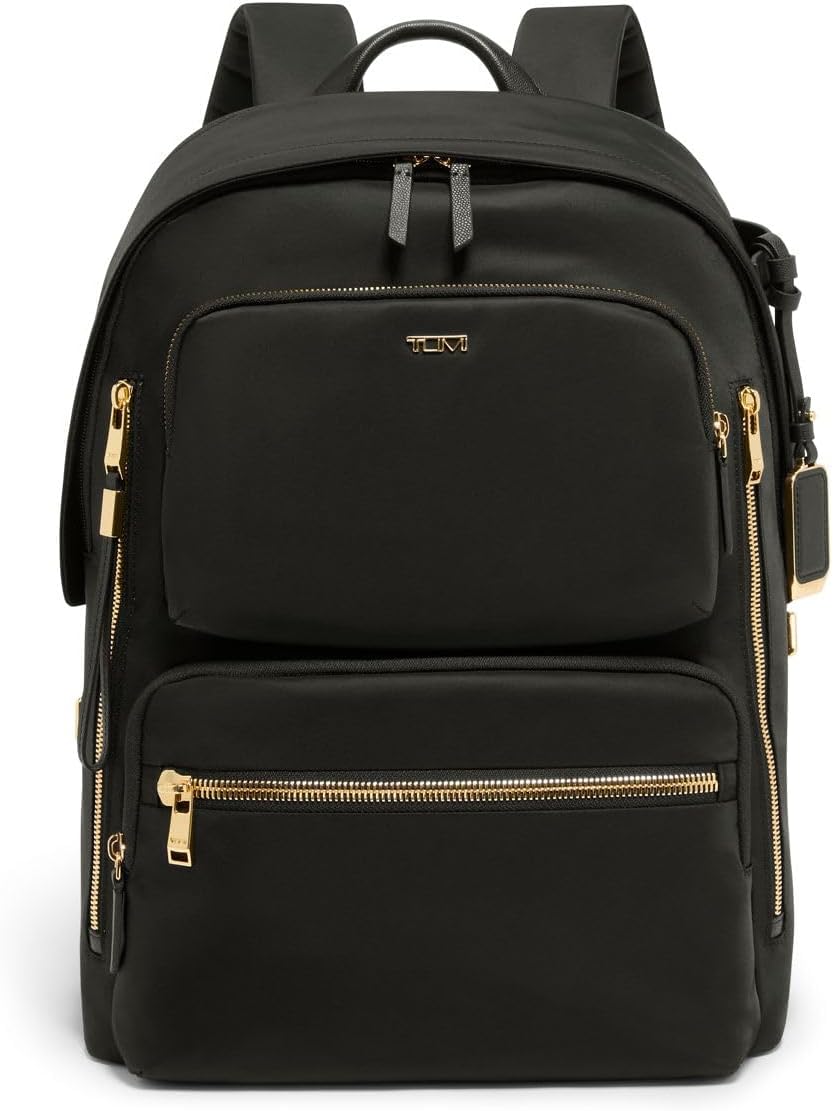 TUMI - Voyageur Montana Backpack - Stylish Travel Backpack for Women - For Business, Work - Fits up to 16 Laptops - Black/Gold · v3