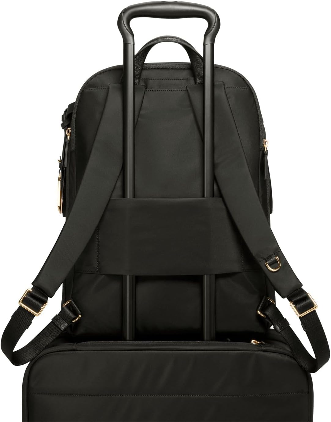 TUMI - Voyageur Montana Backpack - Стильный дорожный рюкзак для женщин - Для бизнеса, работы - Вмещает до 16 ноутбуков - Черный/золотой