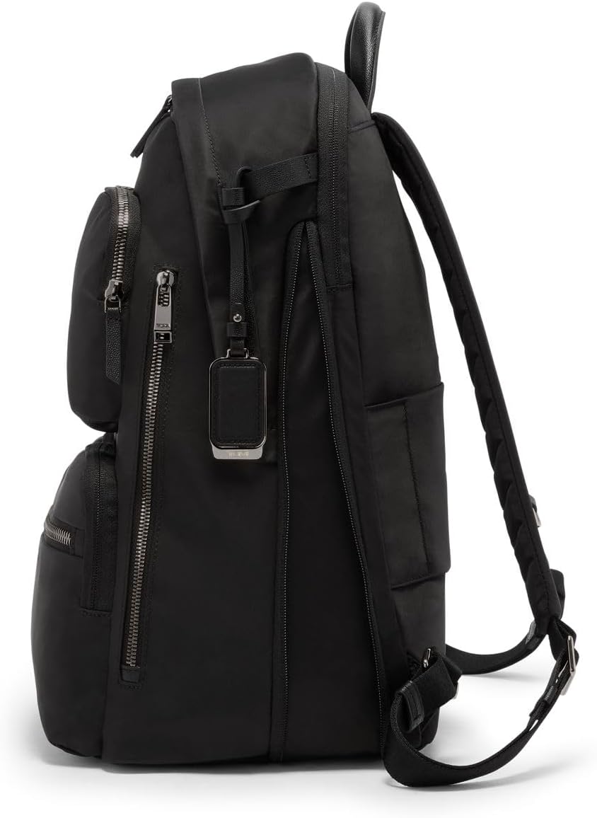 TUMI - Voyageur Montana Backpack - Стильный дорожный рюкзак для женщин - Для бизнеса, работы - Вмещает до 16 ноутбуков - Черный/золотой