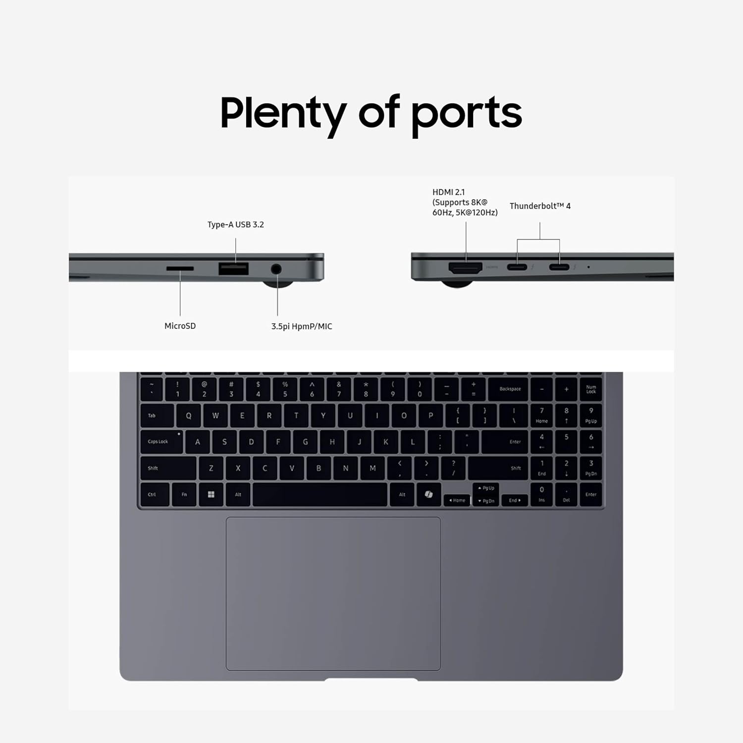 Samsung 16 Galaxy Book4 Pro Business Laptop, Wi-Fi PC Computer, Windows 11 PRO, Intel Core 7 Ultra 155H / 32GB / 1TB, 3K AMOLED Touchscreen, 2024 Model, NP964XGK-KG1US, Moonstone Gray · v5