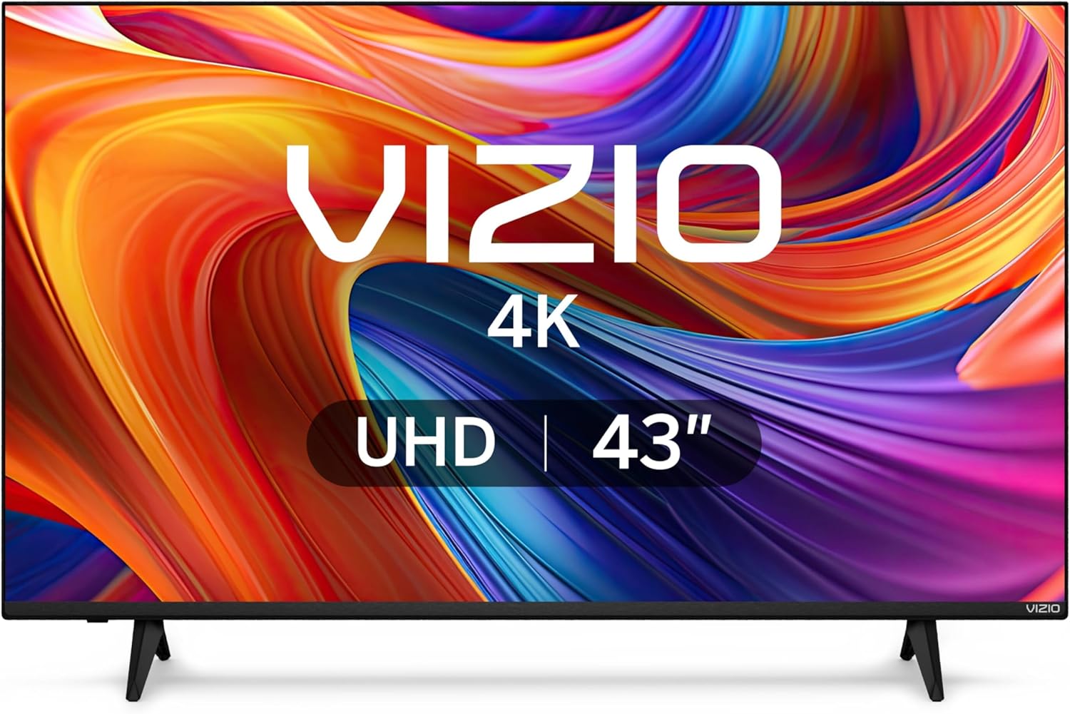VIZIO 43-inch 4K UHD LED Smart TV w/Dolby Vision HDR, WiFi 6, Bluetooth Headphone Capable, Apple AirPlay, Google Cast Built-in (V4K43M-08, New) · v3