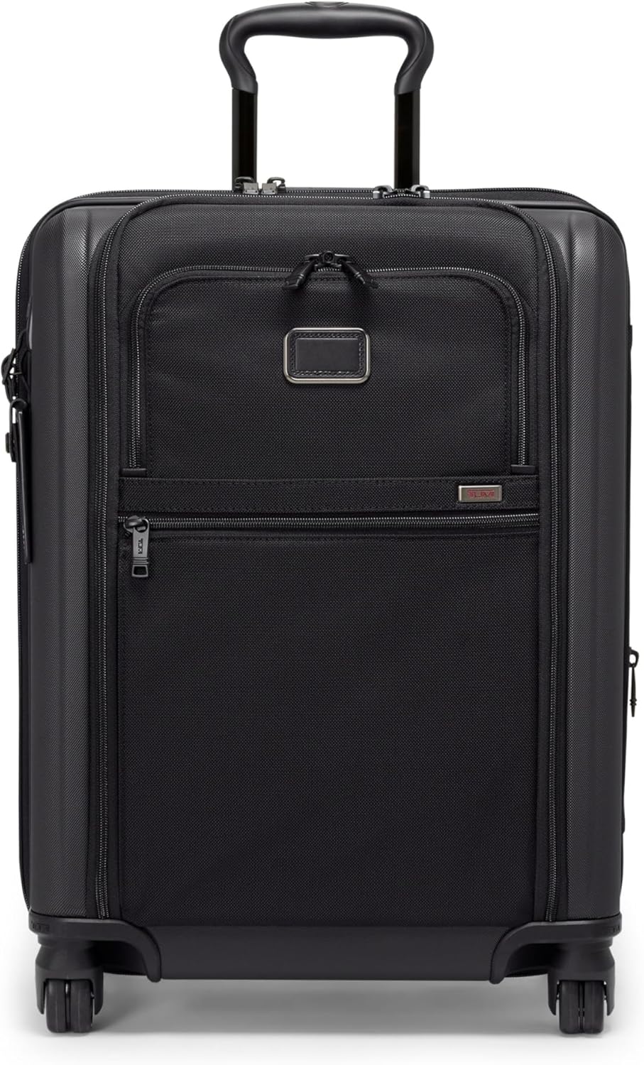 TUMI - Alpha Hybrid Continental Expandable 4 Wheeled Carry-On - Roller Bag for Extended Trips or Weekend Getaways - Carry-On Luggage with 4 Spinner Wheels - Travel Suitcase for Men  Women - Black