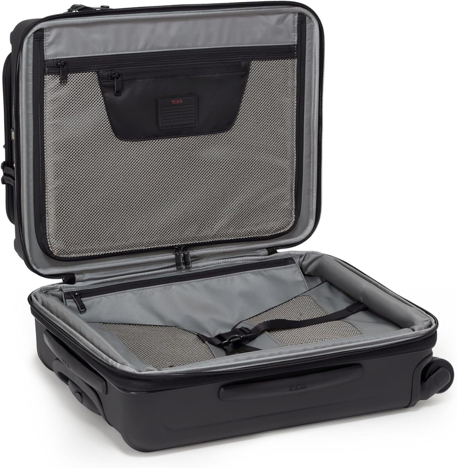 TUMI - Alpha Hybrid Continental Expandable 4 Wheeled Carry-On - Roller Bag for Extended Trips or Weekend Getaways - Carry-On Luggage with 4 Spinner Wheels - Travel Suitcase for Men Women - Black