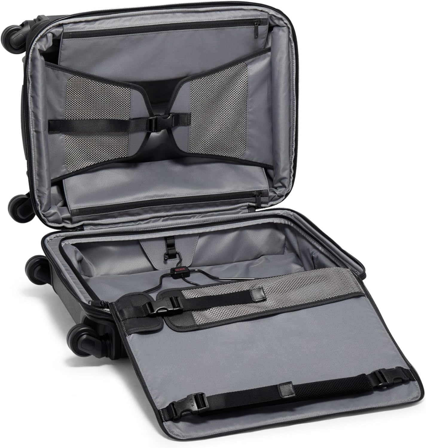 TUMI - Alpha Hybrid Continental Expandable 4 Wheeled Carry-On - Roller Bag for Extended Trips or Weekend Getaways - Carry-On Luggage with 4 Spinner Wheels - Travel Suitcase for Men Women - Black