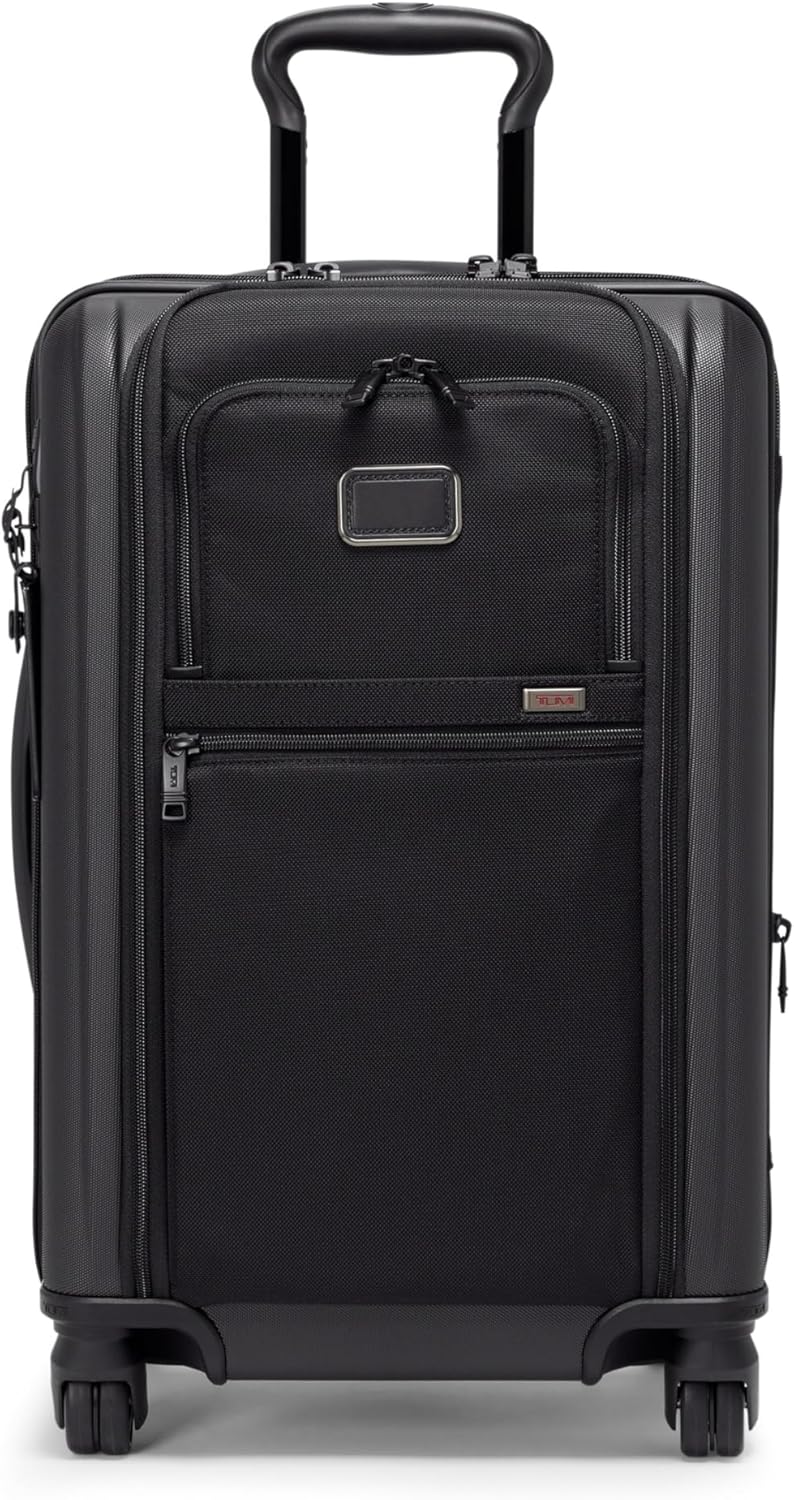 TUMI - Alpha Hybrid International Expandable 4 Wheeled Carry-On - Roller Bag for Extended Trips or International Getaways - Carry-On Luggage with 4 Spinner Wheels - Men  Women Travel Suitcase - Black