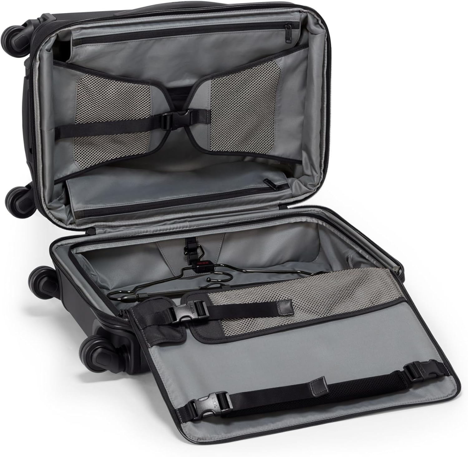 TUMI - Alpha Hybrid International Expandable 4 Wheeled Carry-On - Roller Bag for Extended Trips or International Getaways - Carry-On Luggage with 4 Spinner Wheels - Men  Women Travel Suitcase - Black