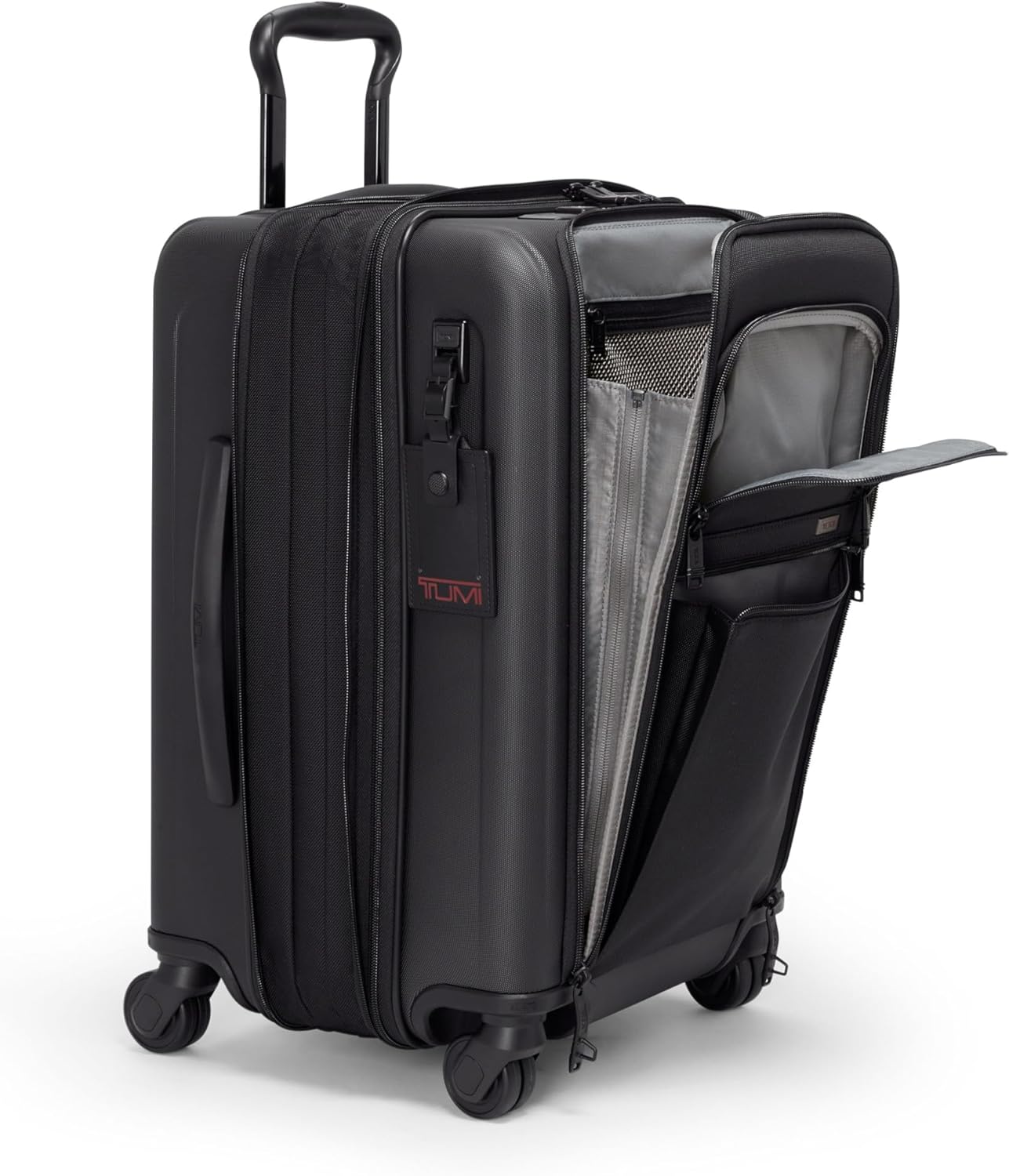 TUMI - Alpha Hybrid International Expandable 4 Wheeled Carry-On - Roller Bag for Extended Trips or International Getaways - Carry-On Luggage with 4 Spinner Wheels - Men  Women Travel Suitcase - Black
