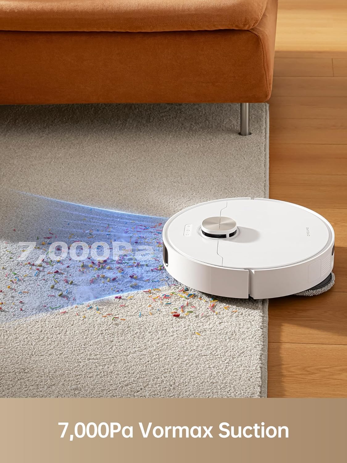 dreame L10s Pro Ultra Heat robotstofzuiger en dweilcombinatie, dweilverlenging, 7000 Pa zuigkracht, automatische robotverzorging en -onderhoud, zelfreinigend heetwaterdweil van 136 °C, vermijding van obstakels, ideaal voor haar, tapijten
