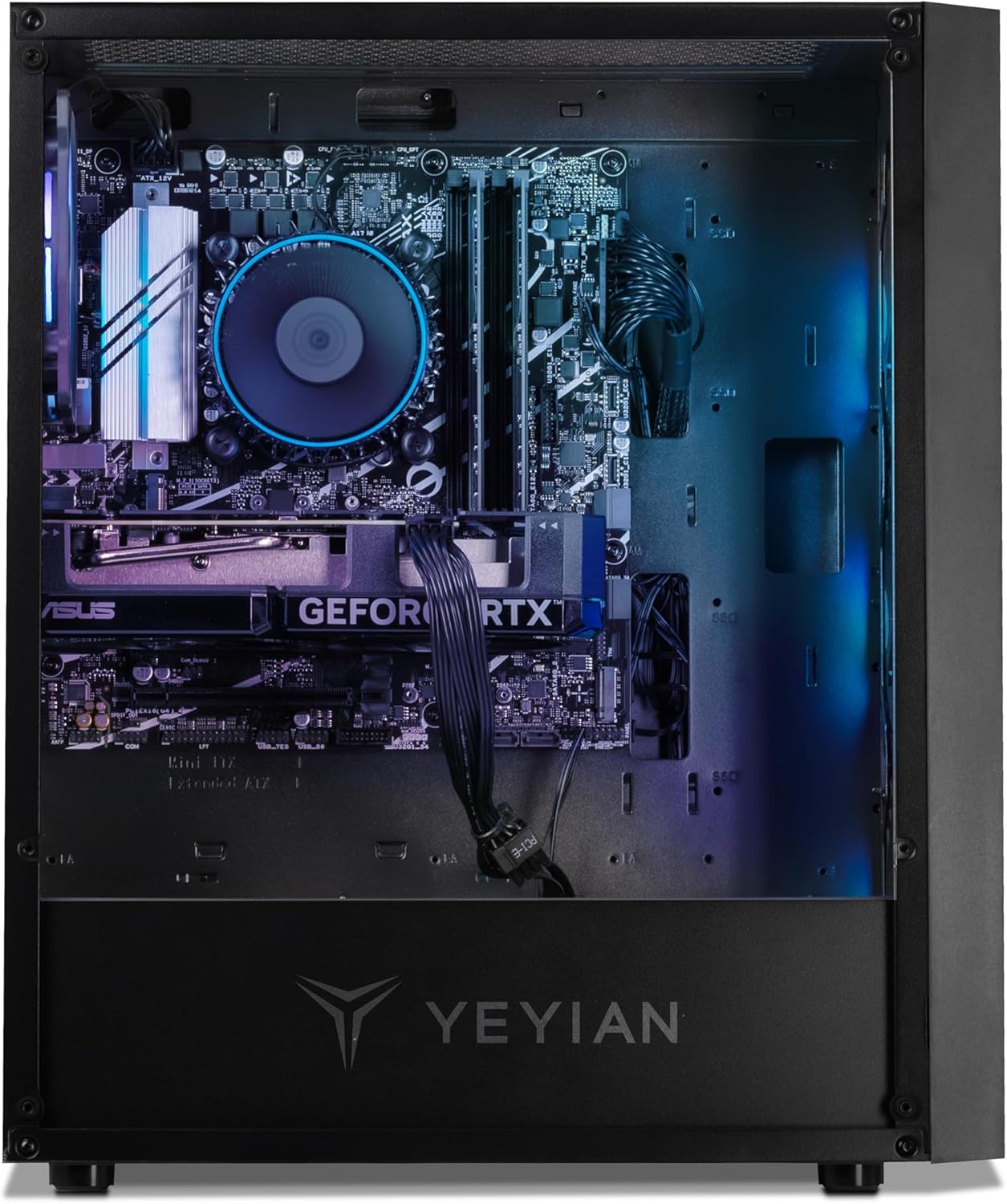 YEYIAN Gaming PC Yumi Desktop • Intel Core i5 12400F, GeForce RTX 4060 Ti 8GB Desktop Computer, 1TB NVME SSD, 16GB DDR5 RAM 5600, 650W Gold PSU, B760 Motherboard, Win 11 Home 64-bit Prebuilt Tower PC · v6