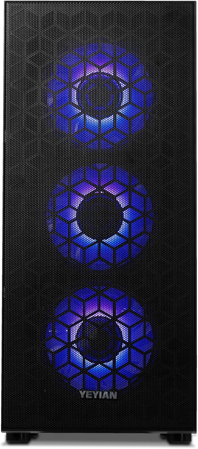 YEYIAN Gaming PC Yumi Desktop • Intel Core i5 12400F, GeForce RTX 4060 Ti 8GB Desktop Computer, 1TB NVME SSD, 16GB DDR5 RAM 5600, 650W Gold PSU, B760 Motherboard, Win 11 Home 64-bit Prebuilt Tower PC · v6