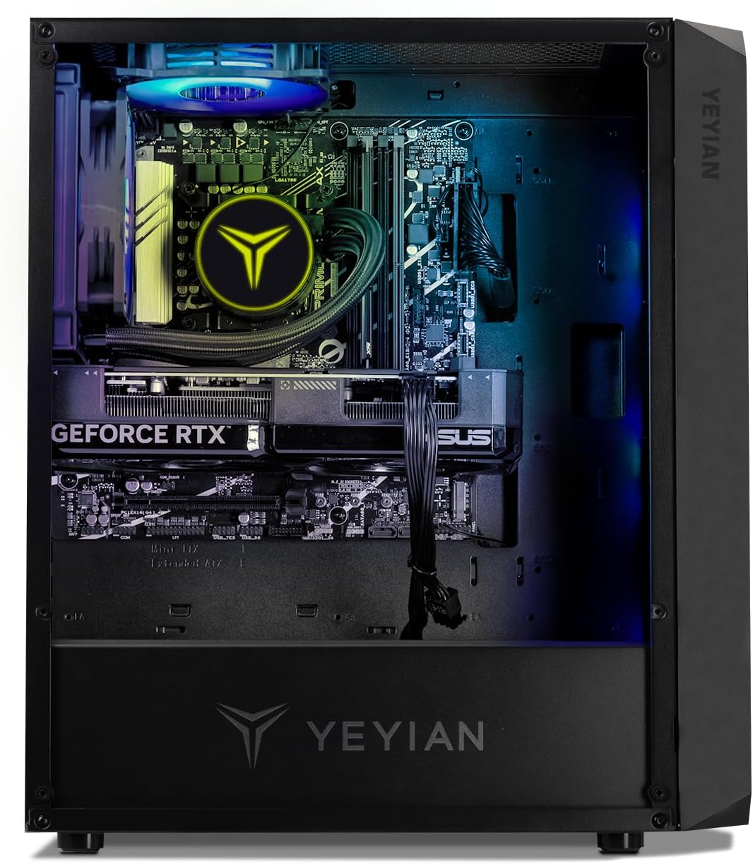 YEYIAN Tanto Gaming Desktop • Intel Core i5-14400F • 16GB DDR5 RAM 5600 • 1TB SSD • NVIDIA GeForce RTX 4070 12GB GDDR6X • 120mm AIO Cooler • Intel B760 Motherboard • Windows 11 Home · v7