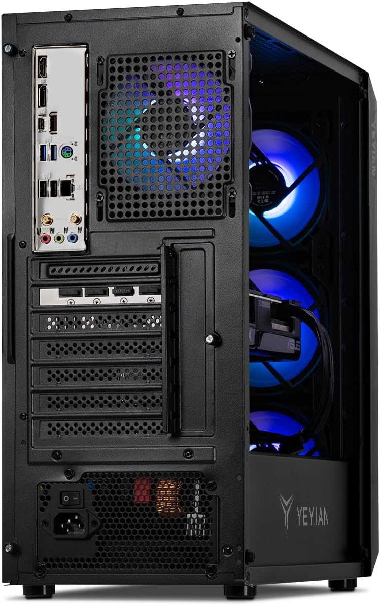 YEYIAN Tanto Gaming Desktop • Intel Core i5-14400F • 16GB DDR5 RAM 5600 • 1TB SSD • NVIDIA GeForce RTX 4070 12GB GDDR6X • 120mm AIO Cooler • Intel B760 Motherboard • Windows 11 Home · v7