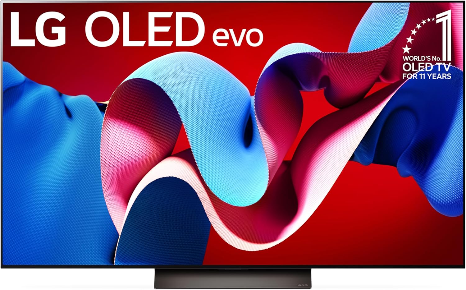 LG 55" Class OLED evo Smart TV der Serie C4, 4K Prozessor, Flachbildschirm mit Magic Remote, KI-unterstützt und Alexa integriert (OLED55C4PUA, 2024)