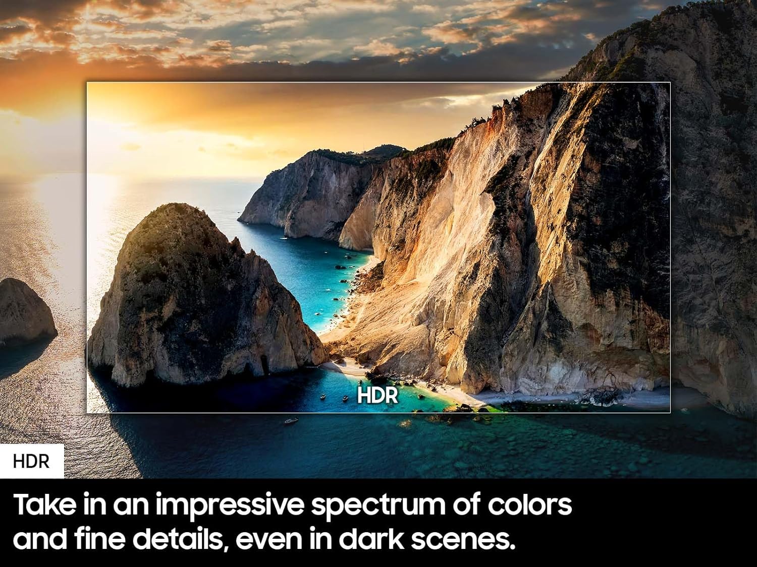 SAMSUNG 55 インチ クラス Crystal UHD 4K DU7200 シリーズ HDR スマート TV (オブジェクト トラッキング サウンド ライト、PurColor、Motion Xcelerator、Mega Contrast、Q-Symphony 搭載) (UN55DU7200、2024 年モデル)