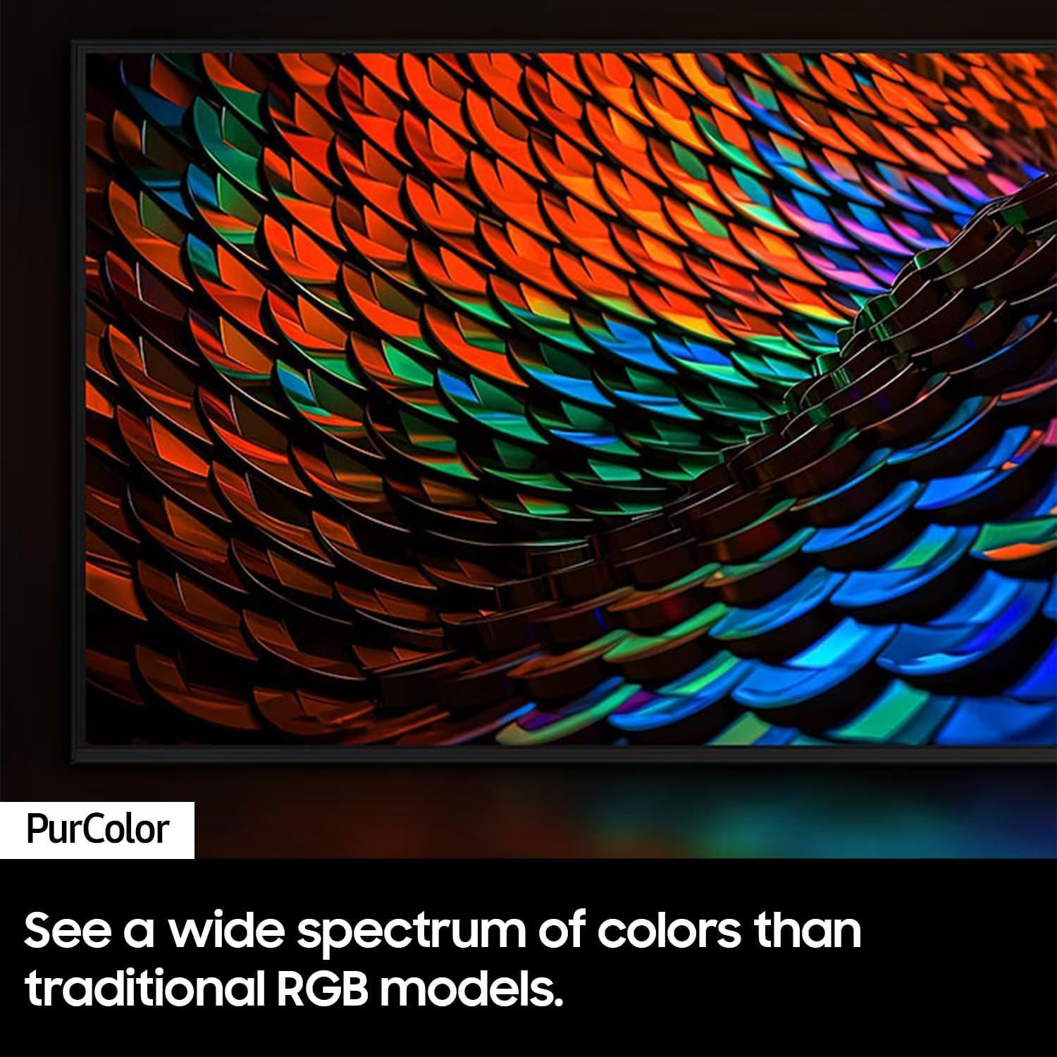 SAMSUNG 55 インチ クラス Crystal UHD 4K DU7200 シリーズ HDR スマート TV (オブジェクト トラッキング サウンド ライト、PurColor、Motion Xcelerator、Mega Contrast、Q-Symphony 搭載) (UN55DU7200、2024 年モデル)