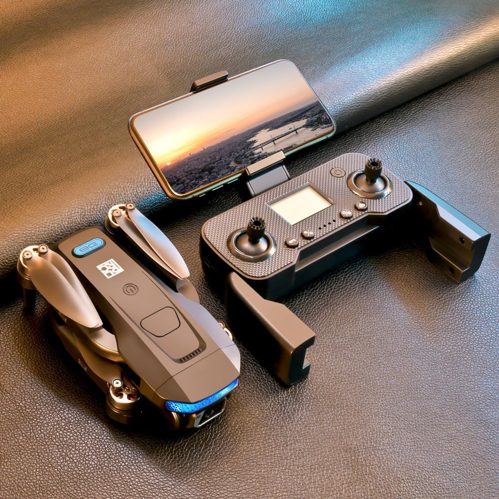 Droni GPS con fotocamera 4K per adulti principianti/bambini, tempo di volo lungo 50 minuti, trasmissione 5G, quadricottero RC FPV FPV con motori brushless, nessuna prevenzione degli ostacoli, GPS Return Home, Follow Me, include 2 batterie