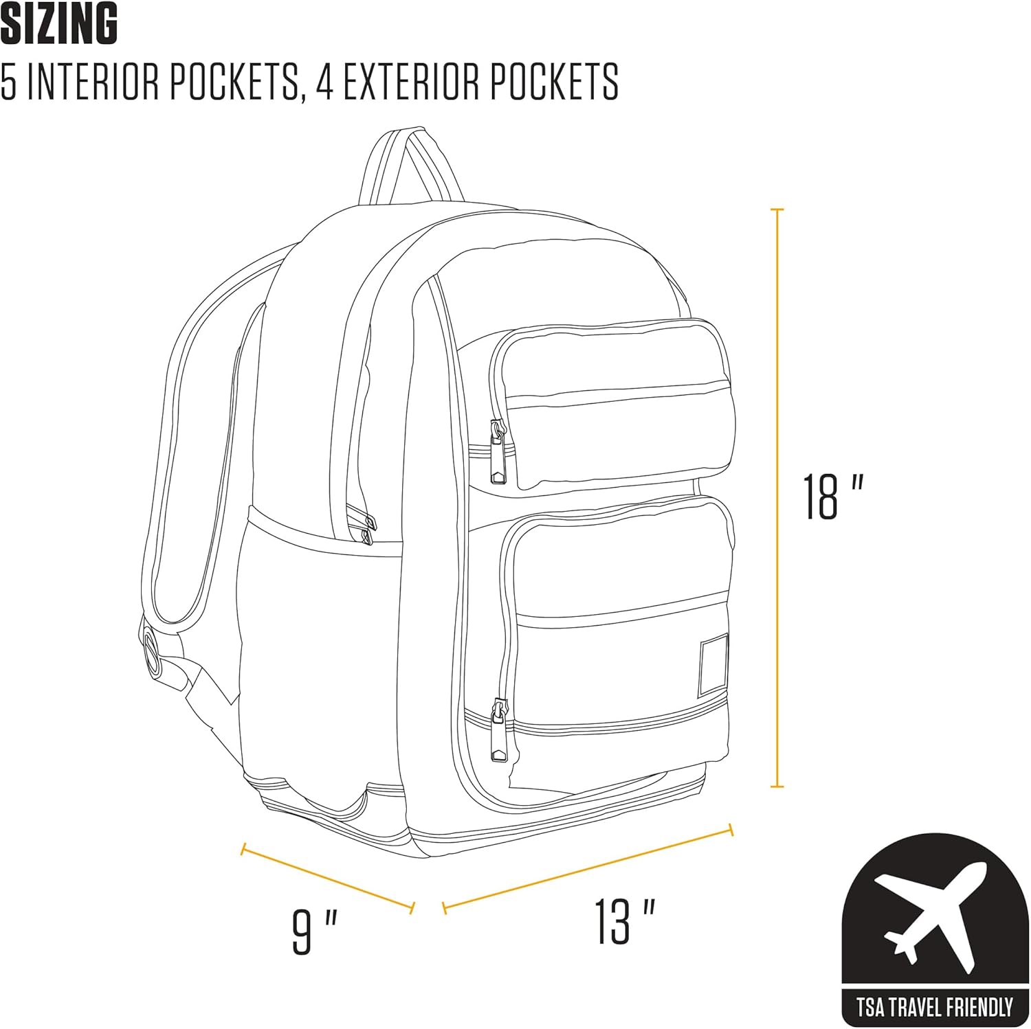 Zaino Carhartt a scomparto singolo e durevole con custodia per laptop e base resistente all'abrasione Duravax, zaino classico da 27 litri (nero), taglia unica