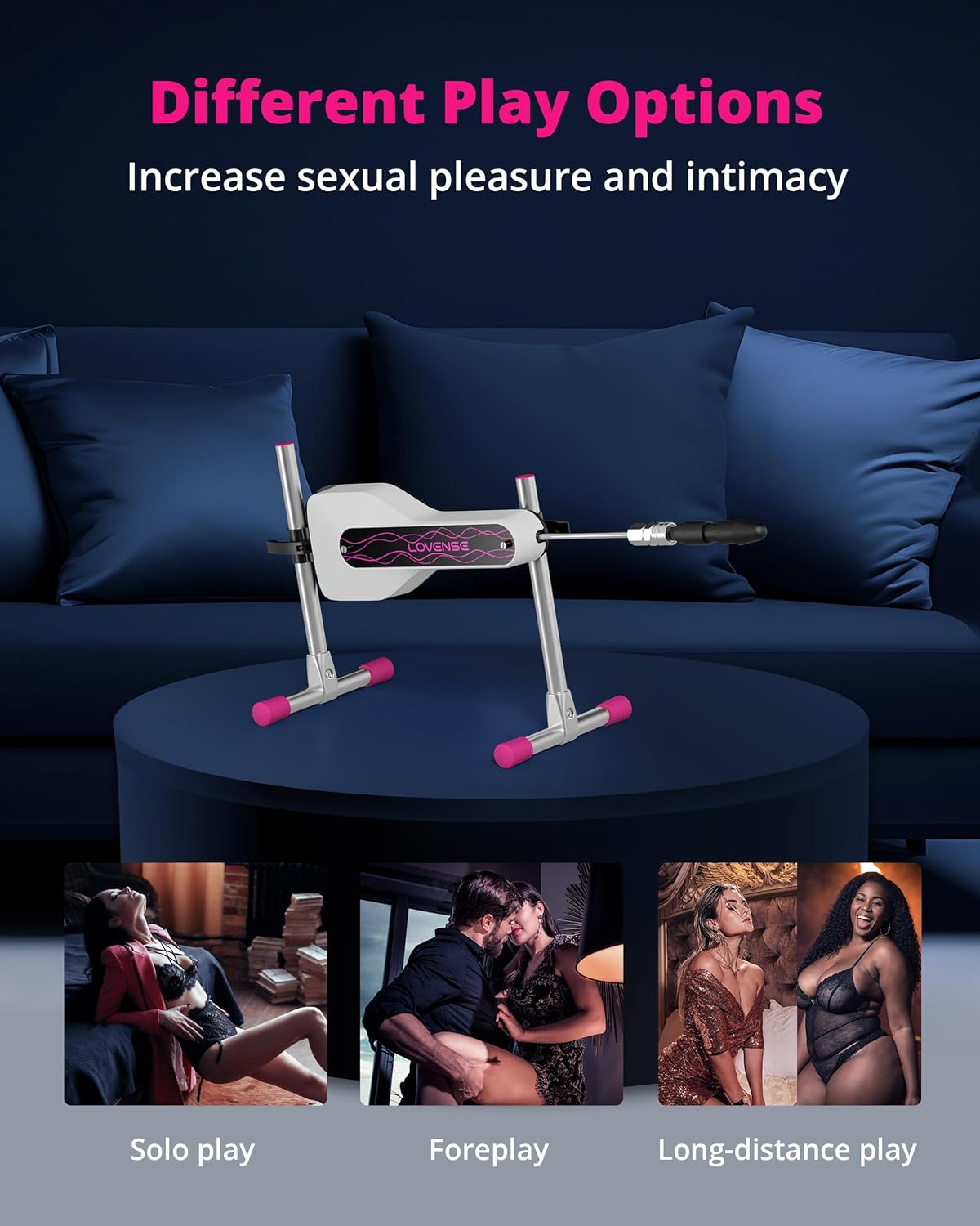LOVENSE Mini Sex Machine, zabawki erotyczne - maszyny urządzenia z pilotem, maszyna do pchania dla kobiet do stymulacji analnej punktu G, zabawki dla dorosłych z dyskretnym opakowaniem dildo