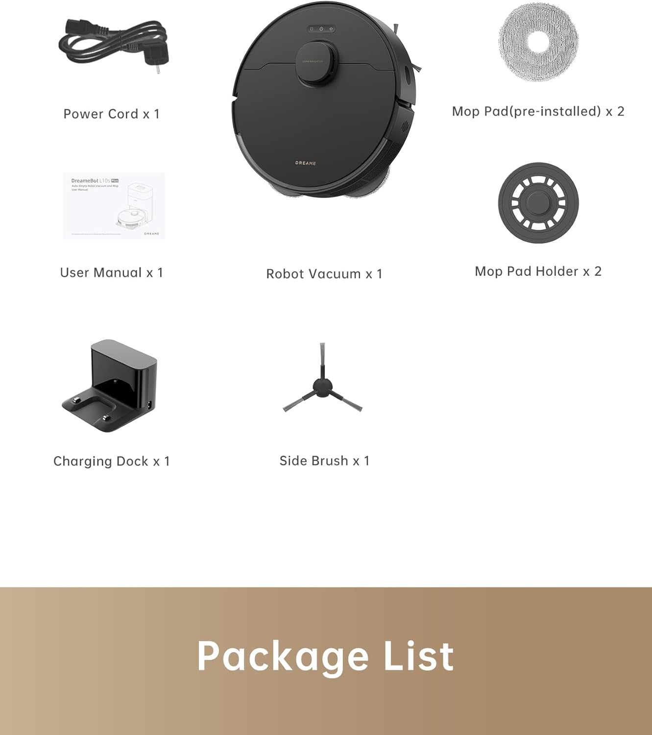 dreame L10s Pro Gen 2 로봇 진공 청소기 및 걸레 콤보, 7000Pa 흡입력, DuoScrub 걸레질, 7mm 자동 리프팅 걸레, 초음파 카펫 감지, 완전 고무 롤러 브러시, 반려동물 털, 단단한 바닥 및 카펫에 이상적