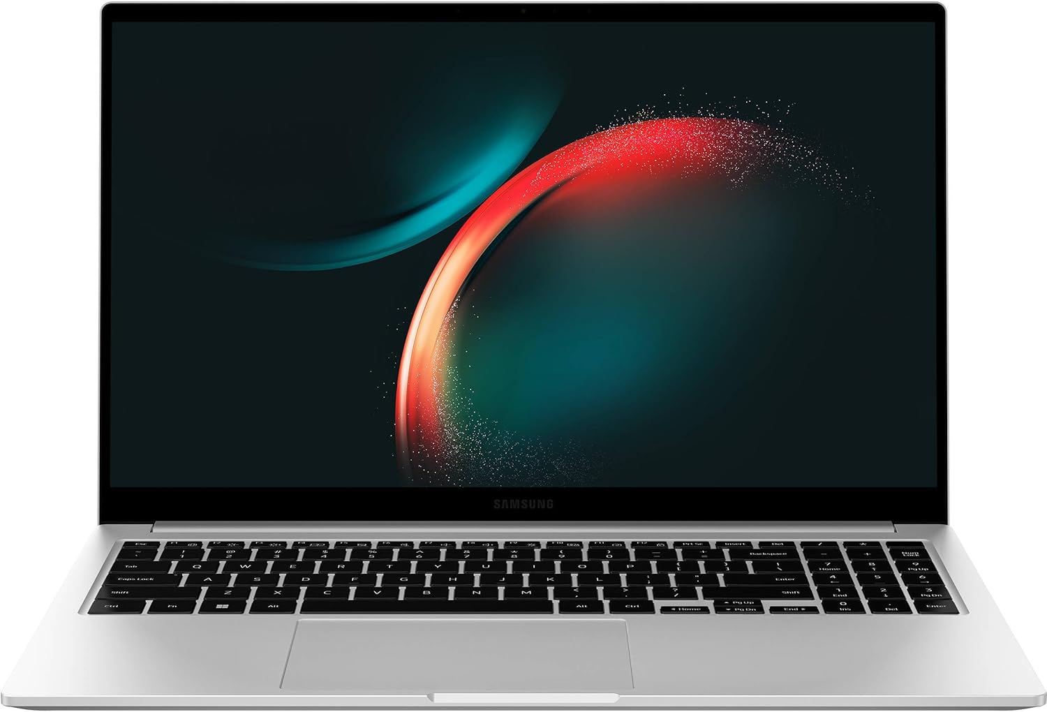 SAMSUNG Galaxy Book3 Laptop Bisnis Tipis dan Ringan 15.6 FHD Anti-Glare Prosesor Intel 10-Core i7-1355U RAM 16GB SSD 1TB Sidik Jari dengan Lampu Latar USB-C Pengisian Cepat Baterai Tahan Lama Win11 Silver
