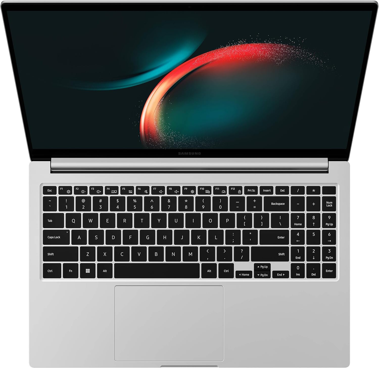 SAMSUNG Galaxy Book3 Laptop Bisnis Tipis dan Ringan 15.6 FHD Anti-Glare Prosesor Intel 10-Core i7-1355U RAM 16GB SSD 1TB Sidik Jari dengan Lampu Latar USB-C Pengisian Cepat Baterai Tahan Lama Win11 Silver
