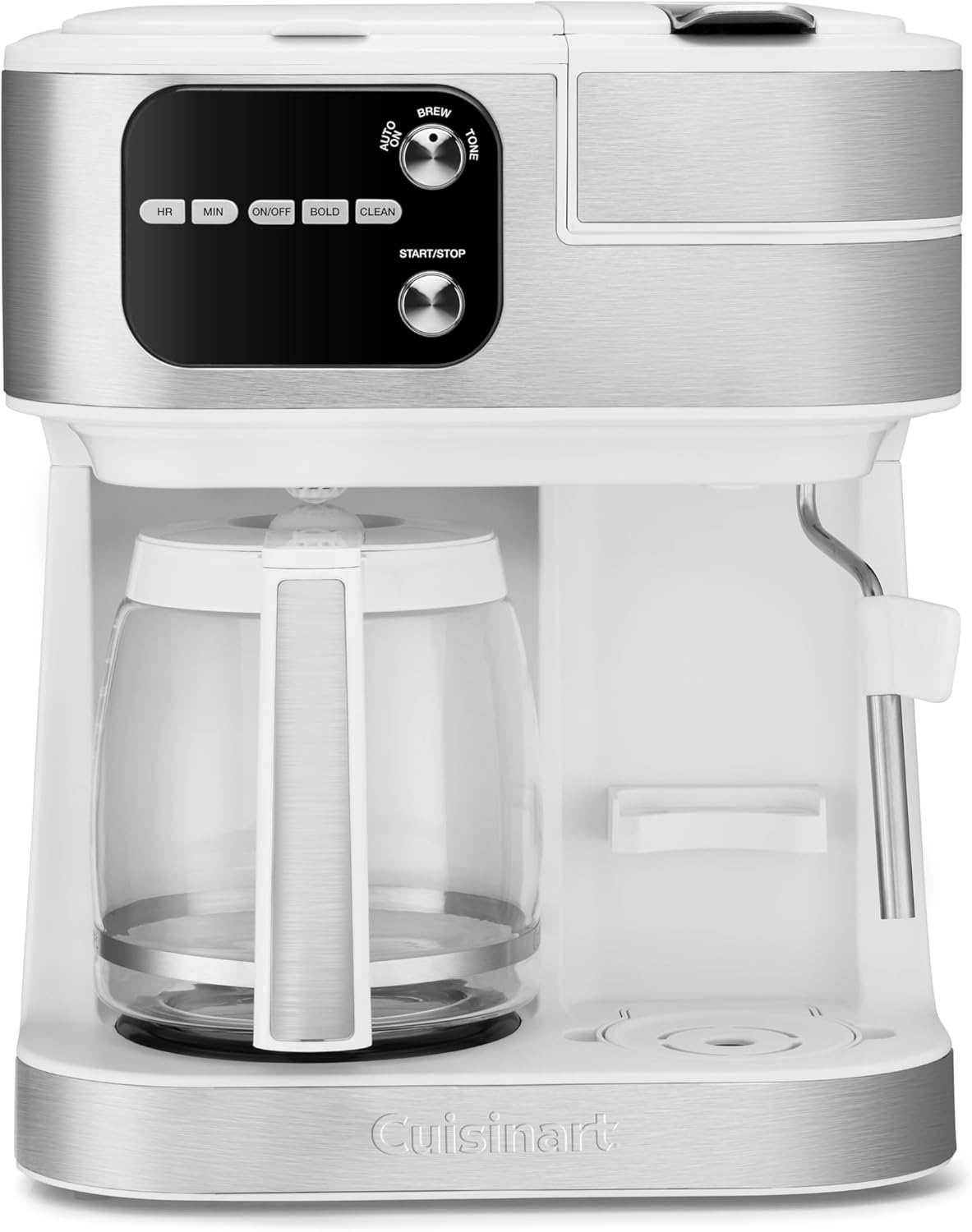 CUISINART Coffee Maker Barista System, Coffee Center 4-In-1 Coffee Machine, Single-Serve Coffee, Espresso  Nespresso Capsule Compatible, 12-Cup Carafe, White, SS-4N1W · v2