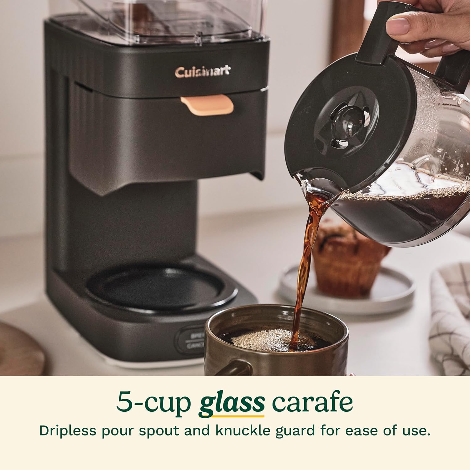 CUISINART Soho™ 5-Cup Coffee Maker, Black, DCC-5BK · v2