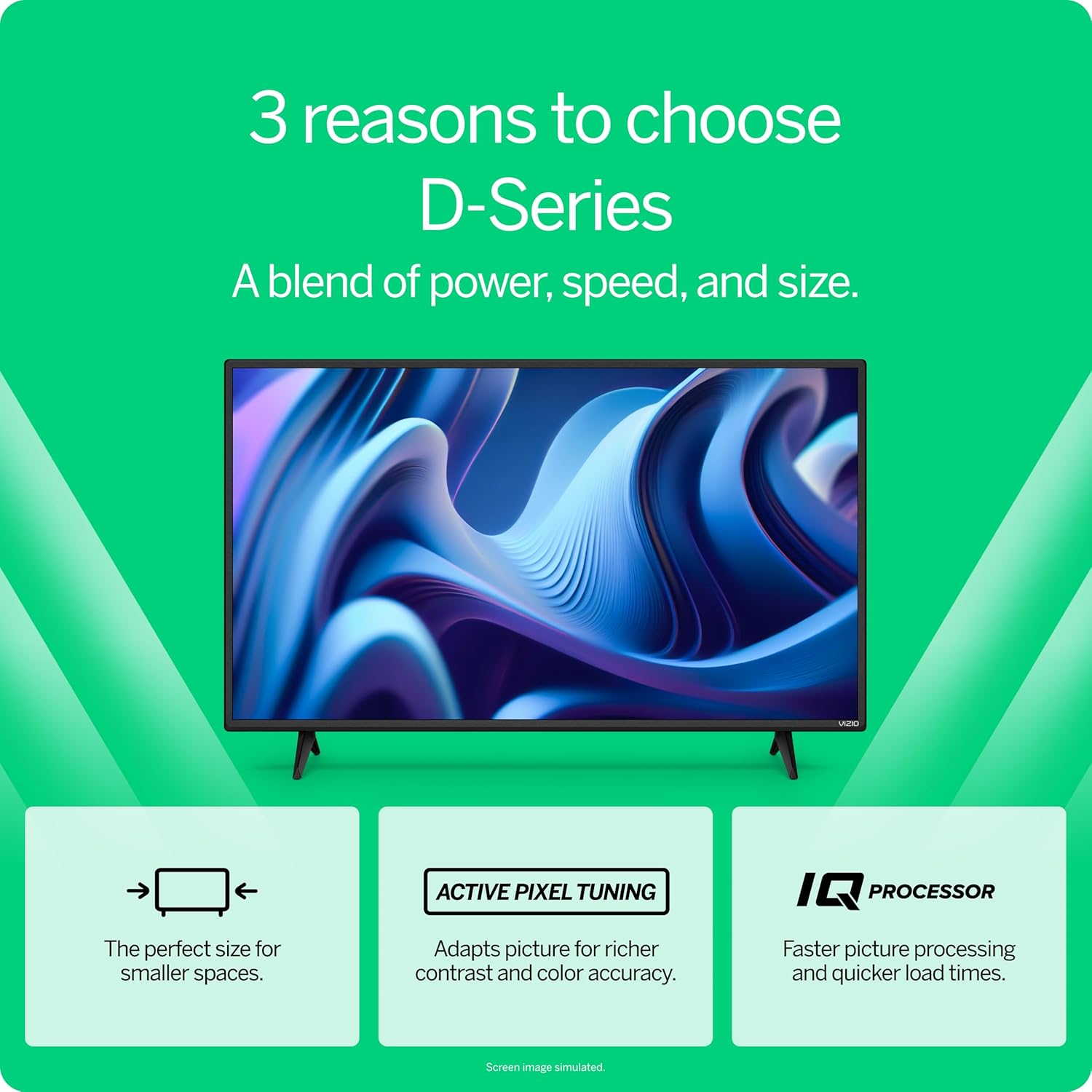 VIZIO 32 inch D-Series HD 720p Smart TV with Apple AirPlay and Chromecast Built-in  M-Series All-in-One 2.1 Immersive Sound Bar with 6 High-Performance Speakers, Dolby Atmos · v3