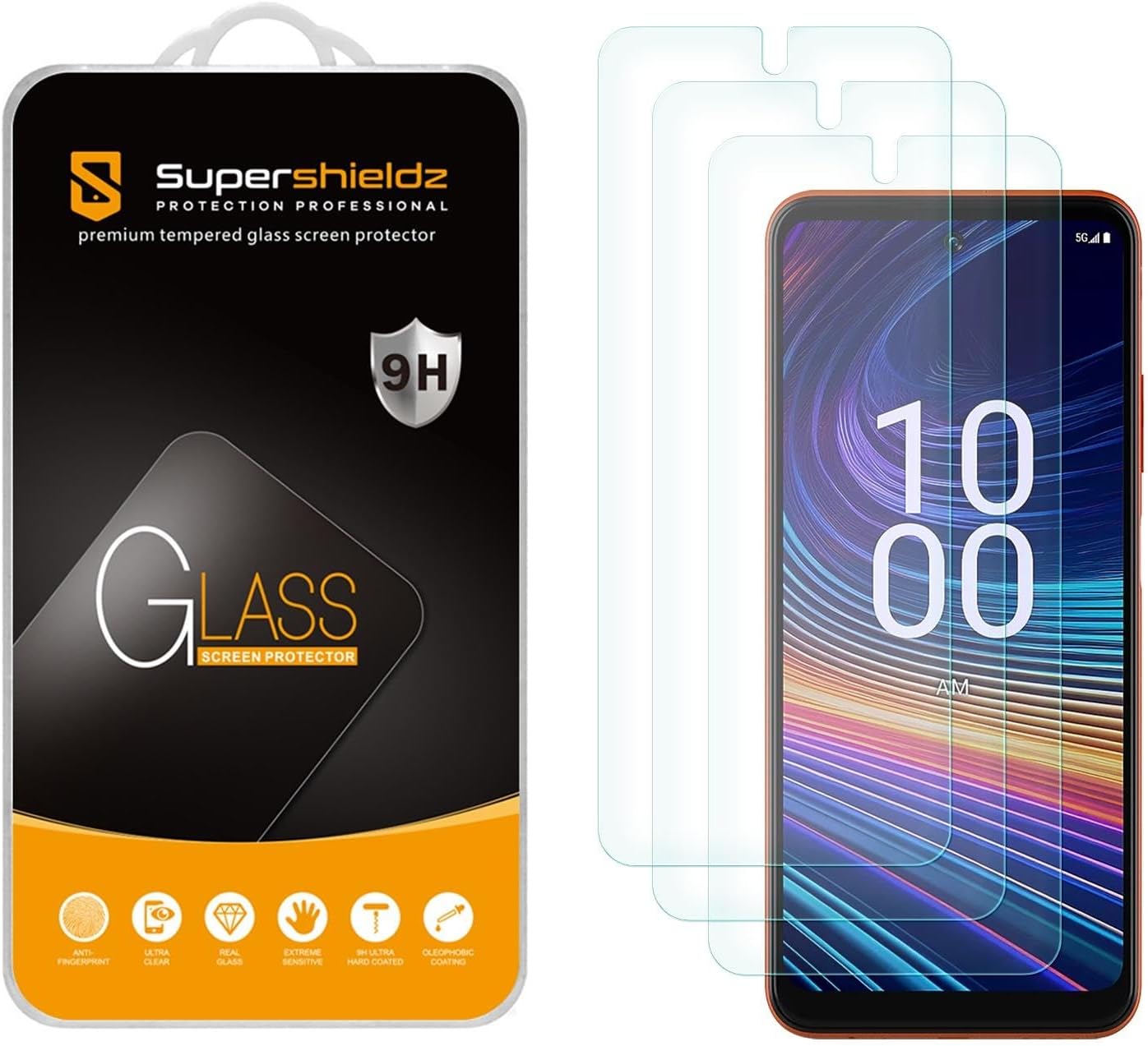 Supershieldz (3 Pack) Designed for Boost Mobile Celero 5G  / Plus (2024) Tempered Glass Screen Protector, Anti Scratch, Bubble Free