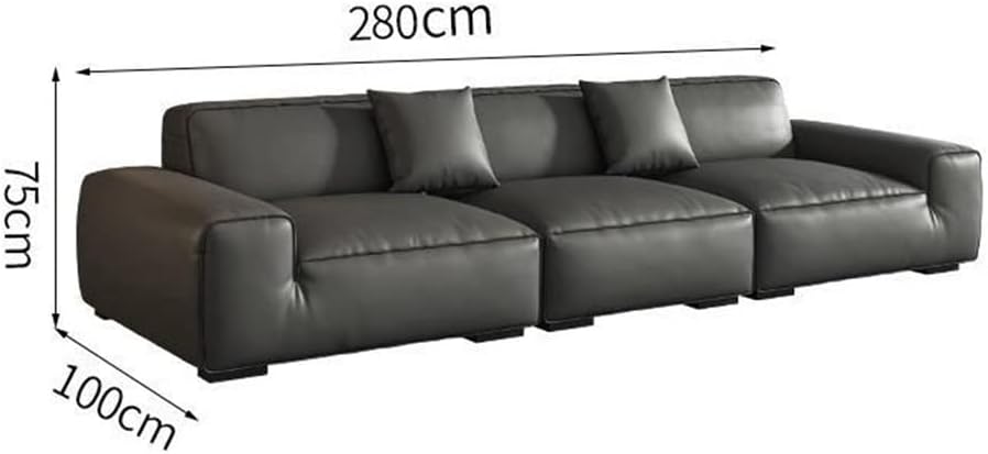 Elegante divano vintage imbottito in pelle, pavimento in schiuma espansa per camera da letto (colore: D, taglia: come mostrato), Fancuf-GTE3