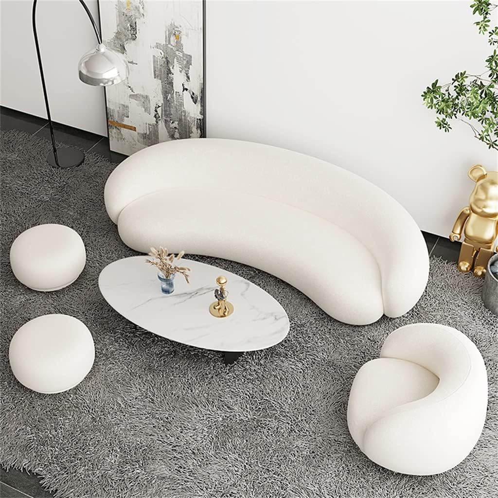 Divano letto Relax, elasticizzato, morbido e curvo, sedia relax modulare, misura universale, Fancuf-GTE3