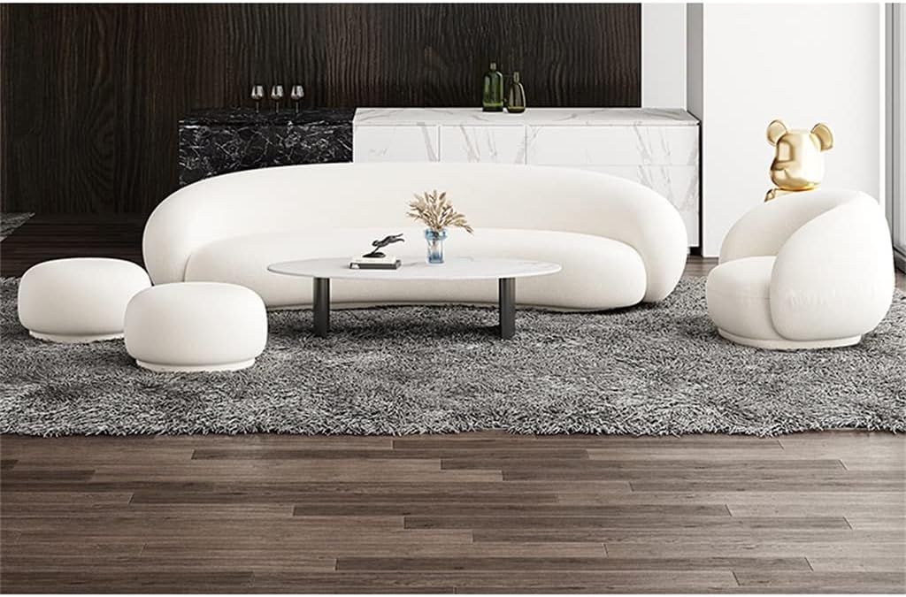 Divano letto Relax, elasticizzato, morbido e curvo, sedia relax modulare, misura universale, Fancuf-GTE3