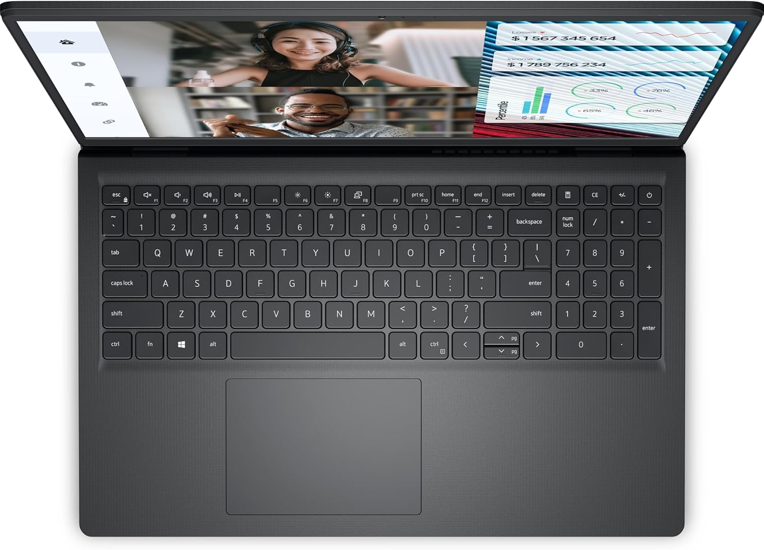 Ordenador portátil empresarial Dell Vostro 3000 serie 3520 15.6 FHD, Intel i7-1255U de 10 núcleos de 12ª generación, 32 GB de RAM DDR4, SSD PCIe de 1 TB, WiFi 802.11ac, Bluetooth, Webcan, negro carbón, Windows 11 Pro