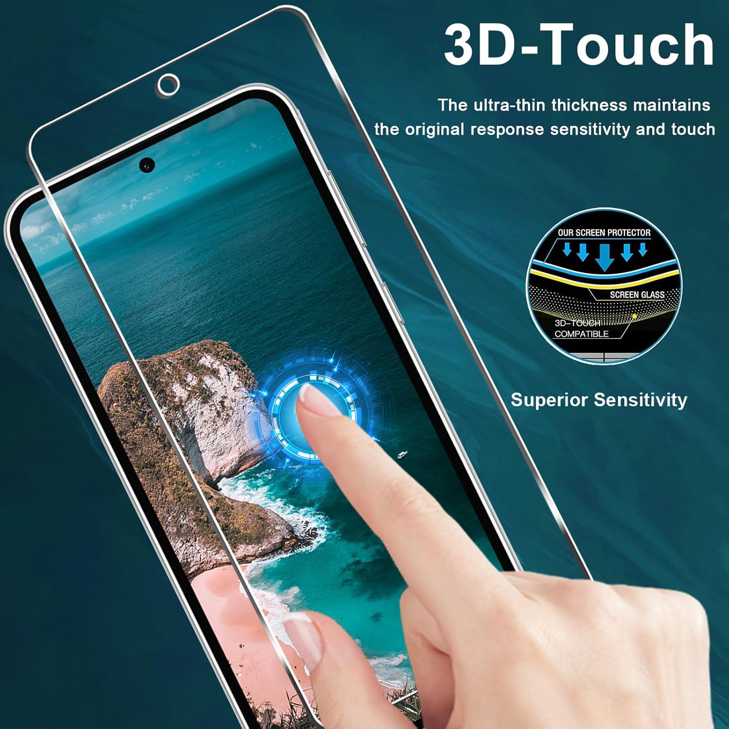 [3 3 Pack] Galaxy S23 FE Screen Protector   Camera Lens Protector, HD Tempered Glass Film, 9H Hardness, Anti Scratch, Easy Installation, Bubble Free, Screen Protector for Samsung Galaxy S23 FE 5G