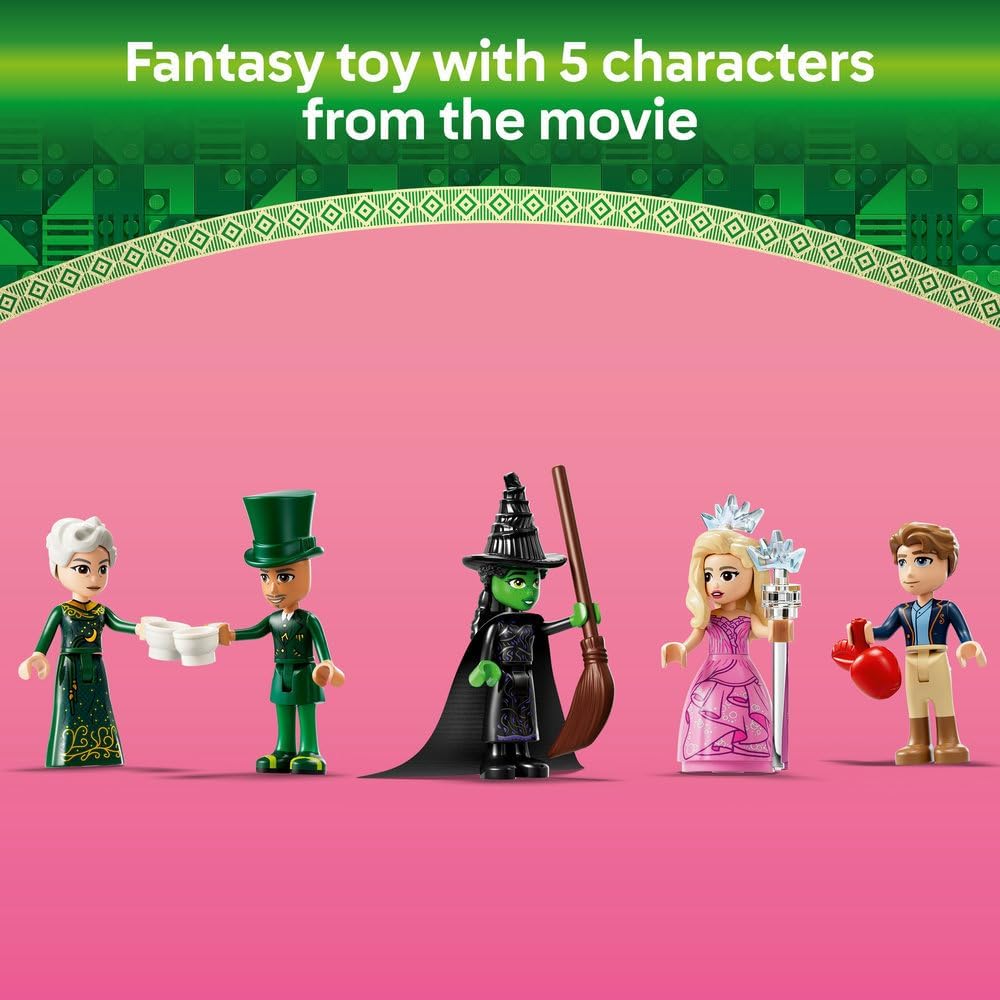 LEGO Wicked Welcome to Emerald City, Collectible Game for Girls and Children from 9 Years with Tower Toy to Build and 5 Movie Characters including Glinda and Elphaba, Gift Idea 75684 · v3