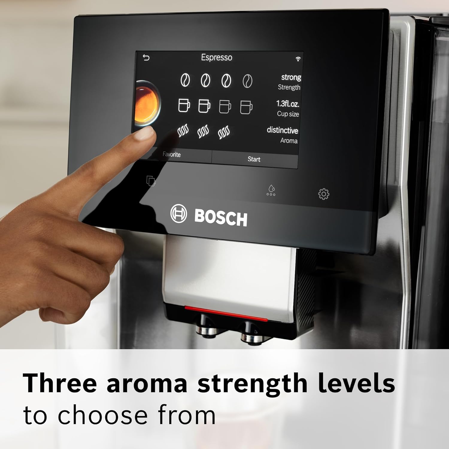 Bosch TQU60307 800 Series VeroCafe Fully Automatic Espresso Machine with Home Connect, 36 Coffee Varieties with Coffee World, Double Cup, Integrated Milk Container, in Silver · v2