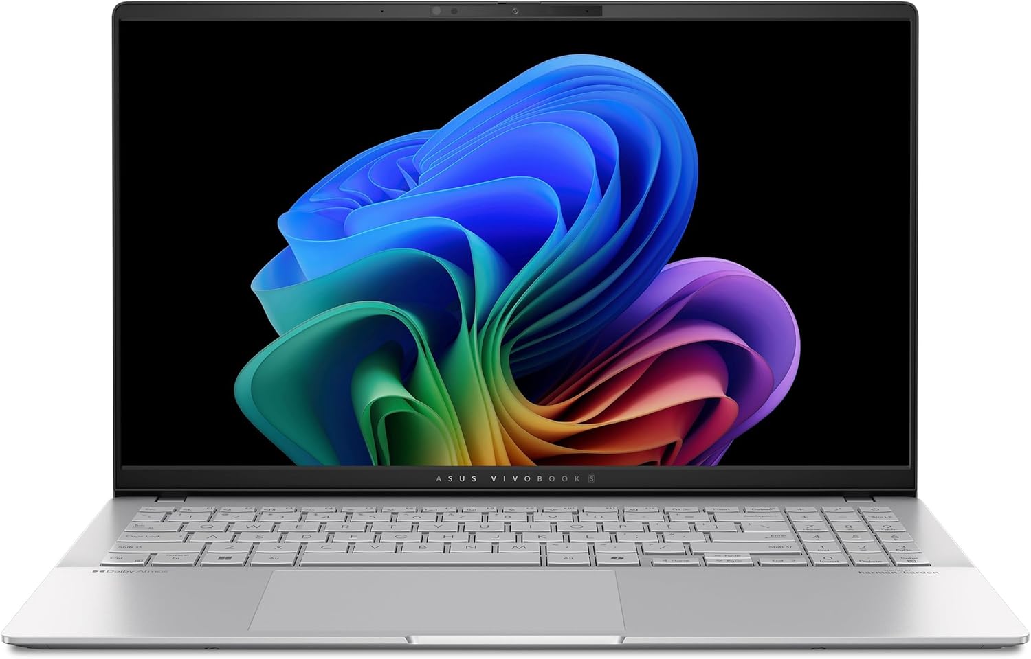 ASUS Vivobook S 15 Laptop; Copilot  PC, 15.6” 3K 120Hz OLED Display, Qualcomm Snapdragon X Elite X1E-78-100 12-Core Processor, 16GB RAM, 1TB SSD, Windows 11 Home, Cool Silver, S5507QAD-PS96 · v5