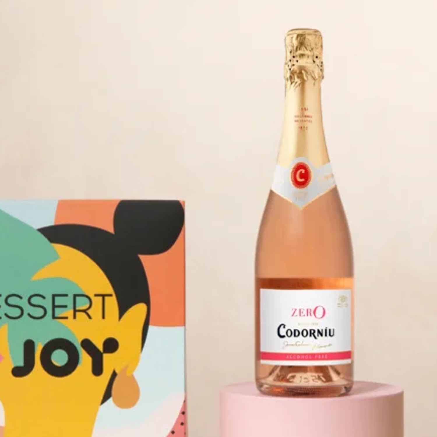 Champagne frizzante analcolico Codorníu Zero Rosé Premium Dealcolizzato 750 ml | CONFEZIONE DA 8
