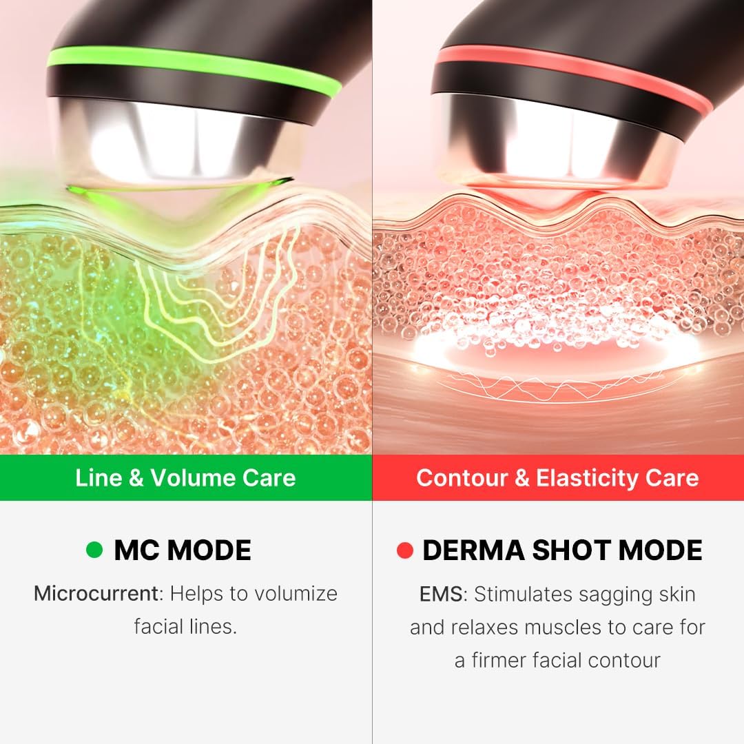 Medicube Age-R Booster Pro | 6'sı 1 Arada Gerçek Cam Parlatma Cihazı | Gelişmiş Emilim, Parlaklık, Esneklik, Gözenek Bakımı ile Cam Cilt Bakımı | LED Kırışıklık Karşıtı Cihaz | Kore Cilt Bakımı
