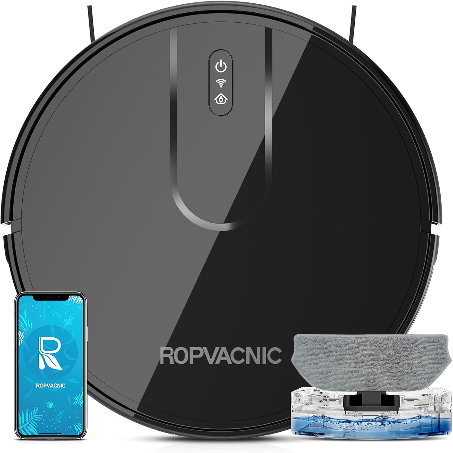Robot Vacuum Cleaner Robot Vacuum and Mop Combo with 4000Pa Suction, Personalized Cleaning Adjustments, Self-Charging Robotic Vacuum Cleaner, Advanced Obstacle Avoidance · v5