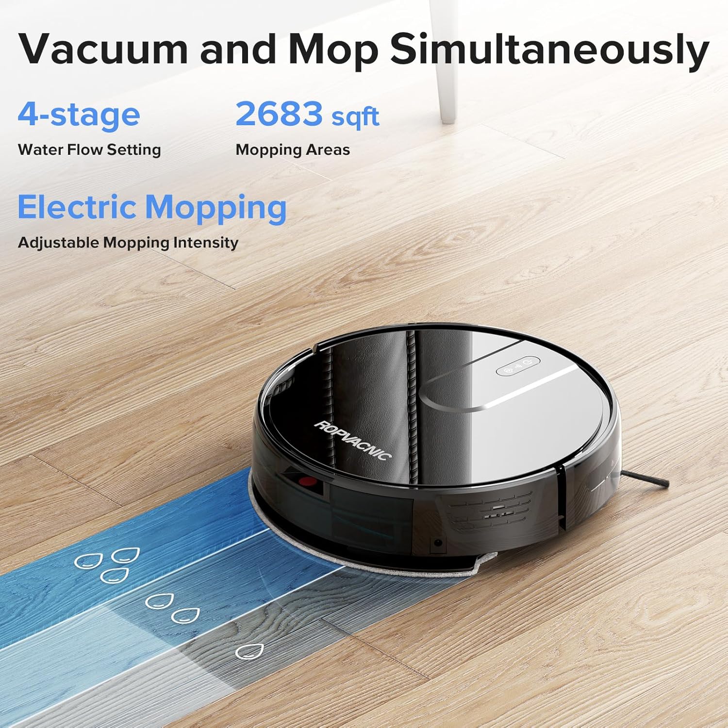 Robot Vacuum Cleaner Robot Vacuum and Mop Combo with 4000Pa Suction, Personalized Cleaning Adjustments, Self-Charging Robotic Vacuum Cleaner, Advanced Obstacle Avoidance · v5