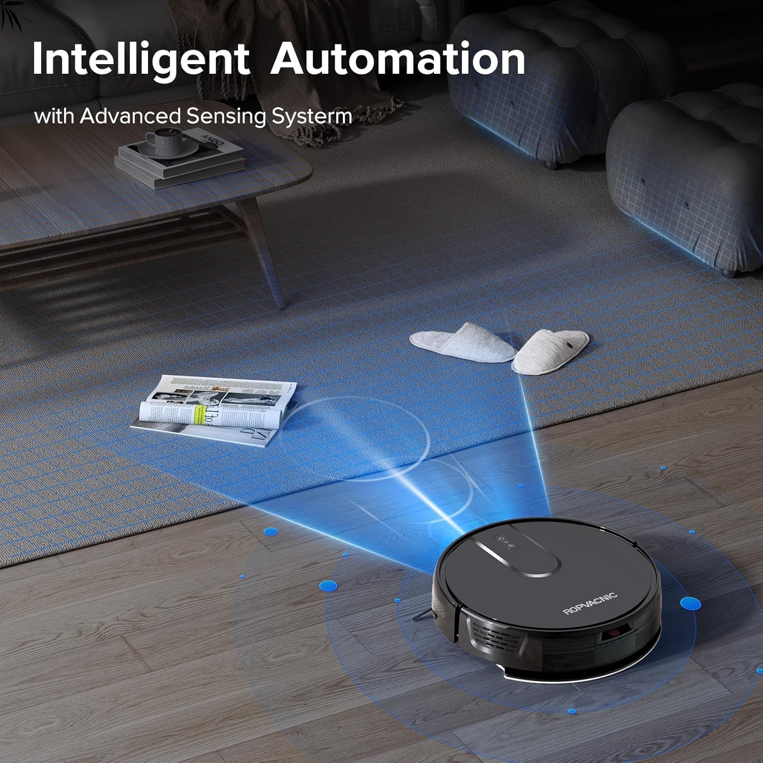 Robot Vacuum Cleaner Robot Vacuum and Mop Combo with 4000Pa Suction, Personalized Cleaning Adjustments, Self-Charging Robotic Vacuum Cleaner, Advanced Obstacle Avoidance · v5
