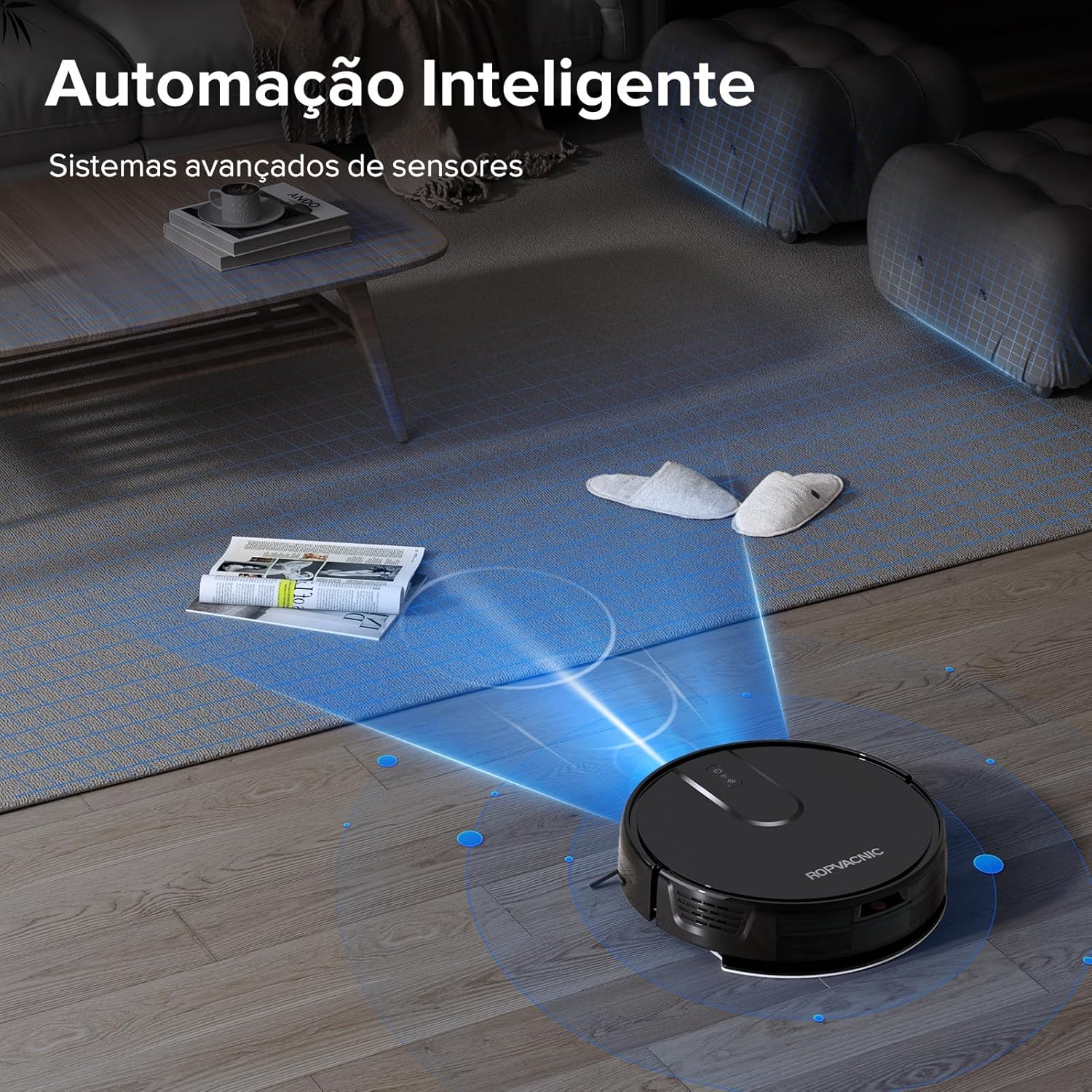 Aspirapolvere robot combinato con aspirapolvere e mocio con aspirazione da 4000 Pa, regolazioni di pulizia personalizzate, aspirapolvere robotico a ricarica automatica, prevenzione avanzata degli ostacoli