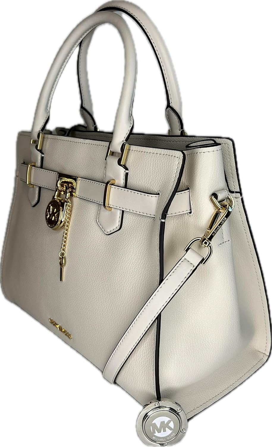 MICHAEL Michael Kors Hamilton MD Satchel bundled with Trifold Wallet and Purse Hook · v3