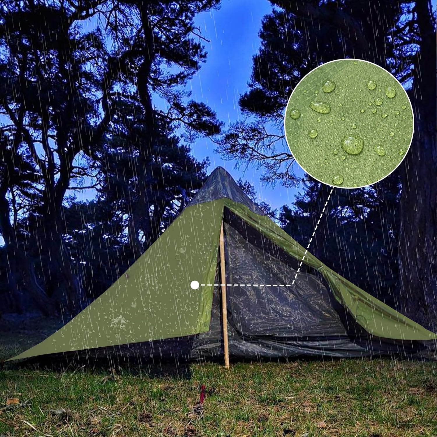 Night Cat Ultralight Tent 1 Person for Professional Backpacker Hiker 2 LBS Only Lanshan Backpacking Bivvy Ground Tent Heavy Rain Waterproof Trekking Pole Not Included · v2