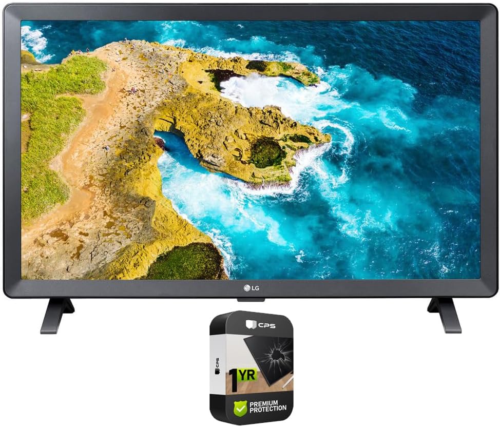 Smart TV LED HD LG 24LQ520S-PU da 24 pollici con pacchetto webOS con pacchetto di protezione avanzata CPS da 1 anno