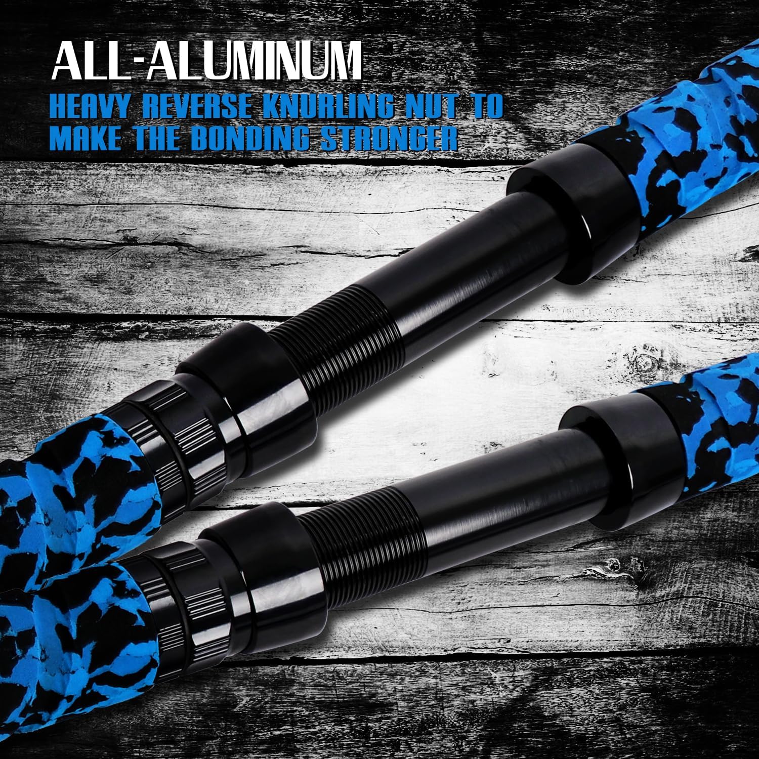 Fiblink Saltwater Fishing Rod 1Piece/2Piece Offshore Trolling Rod Big Game Deep Sea Rod Conventional Boat Blue Camouflage Fishing Pole(56/6'/7') · v3