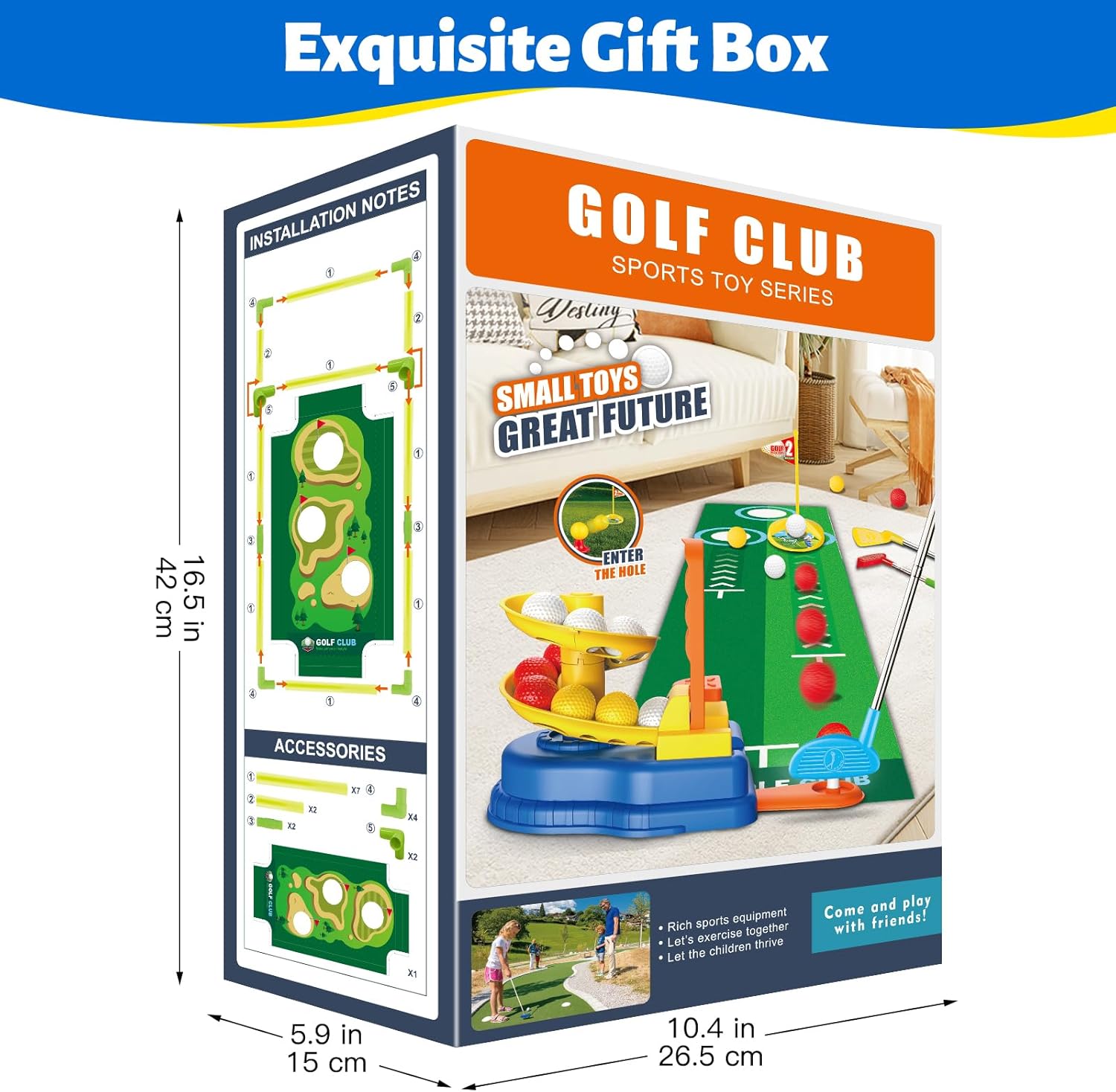 Liberry Kids Golf Club Set with 20 Balls, Retractable Clubs  Launcher, Toddler Indoor Outdoor Sports Toys for 3 4 5 Years Old, Fun Exercise Game, Birthday Gift for Boys Girls · v2