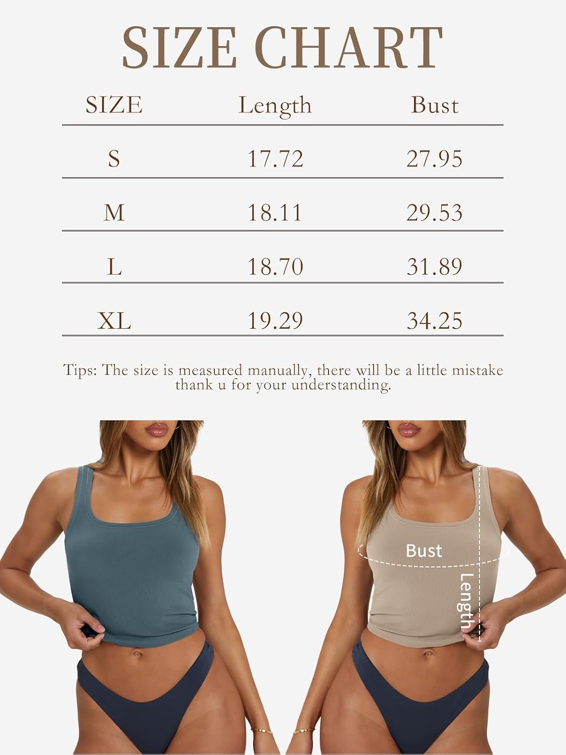 Trendige Queen Ripp-Tanktops mit eckigem Ausschnitt für Damen, ärmellose Crop Tops, Sommerkleidung