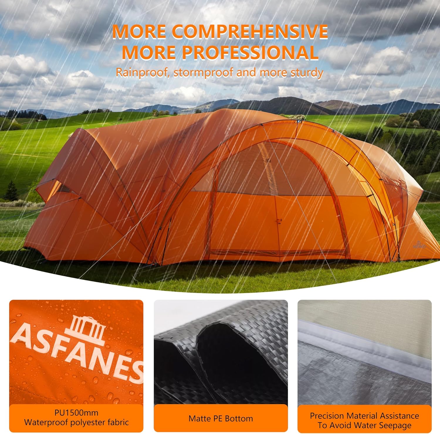 Zelte für 2-12 Personen zum Campen, wasserdichte, doppelschichtige Rucksackzelte, perfekte Picknicks, Angeln und Camping im Hinterhof